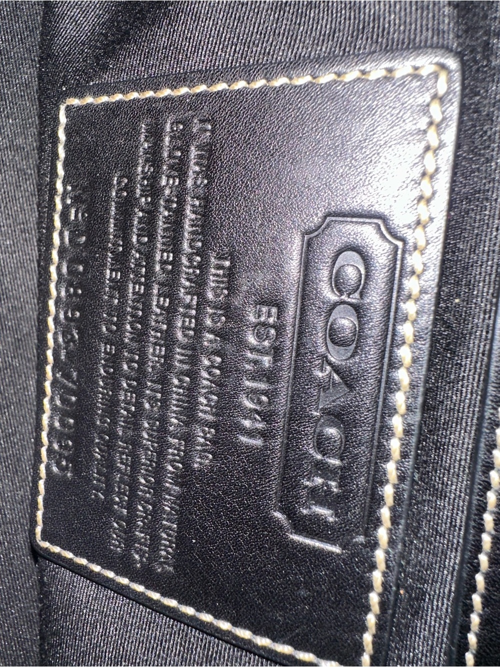 Coach Black Leather Messenger with Silver Buckle Accents - Picture 7 of 8